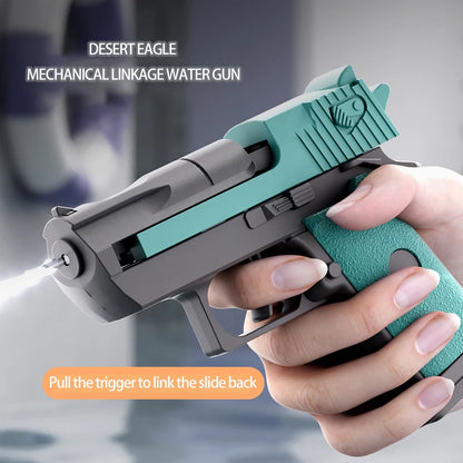 Mini Desert Eagle Water Gun Manual Moving Slide