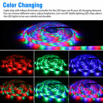 32FT LED LED Strip Light Flexible With RGB Remote