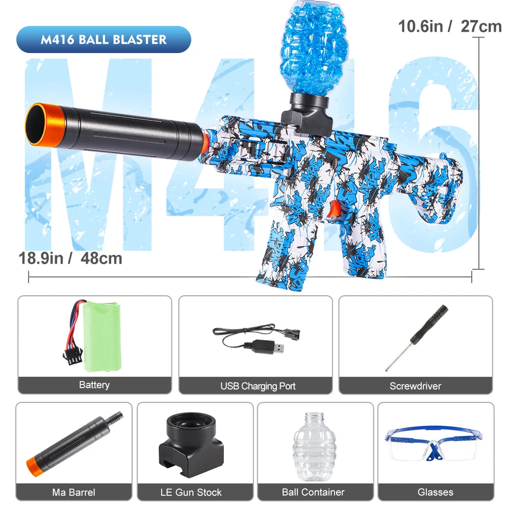 M416 Electric Rechargeable Gel Ball Blaster