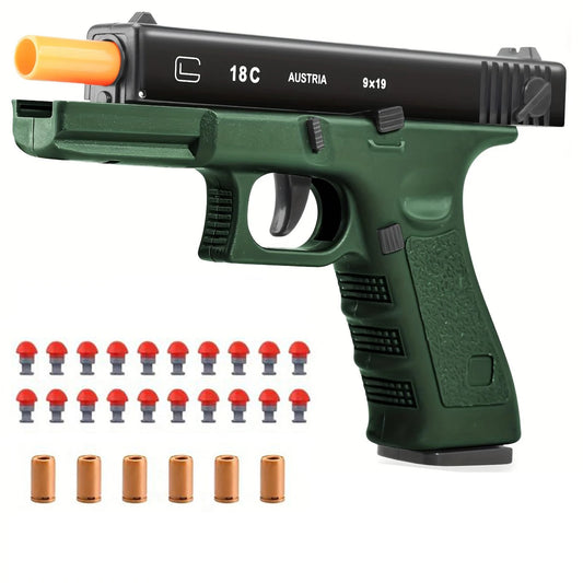 Semi Automatic Shell Ejecting Soft Bullet Glock Toy