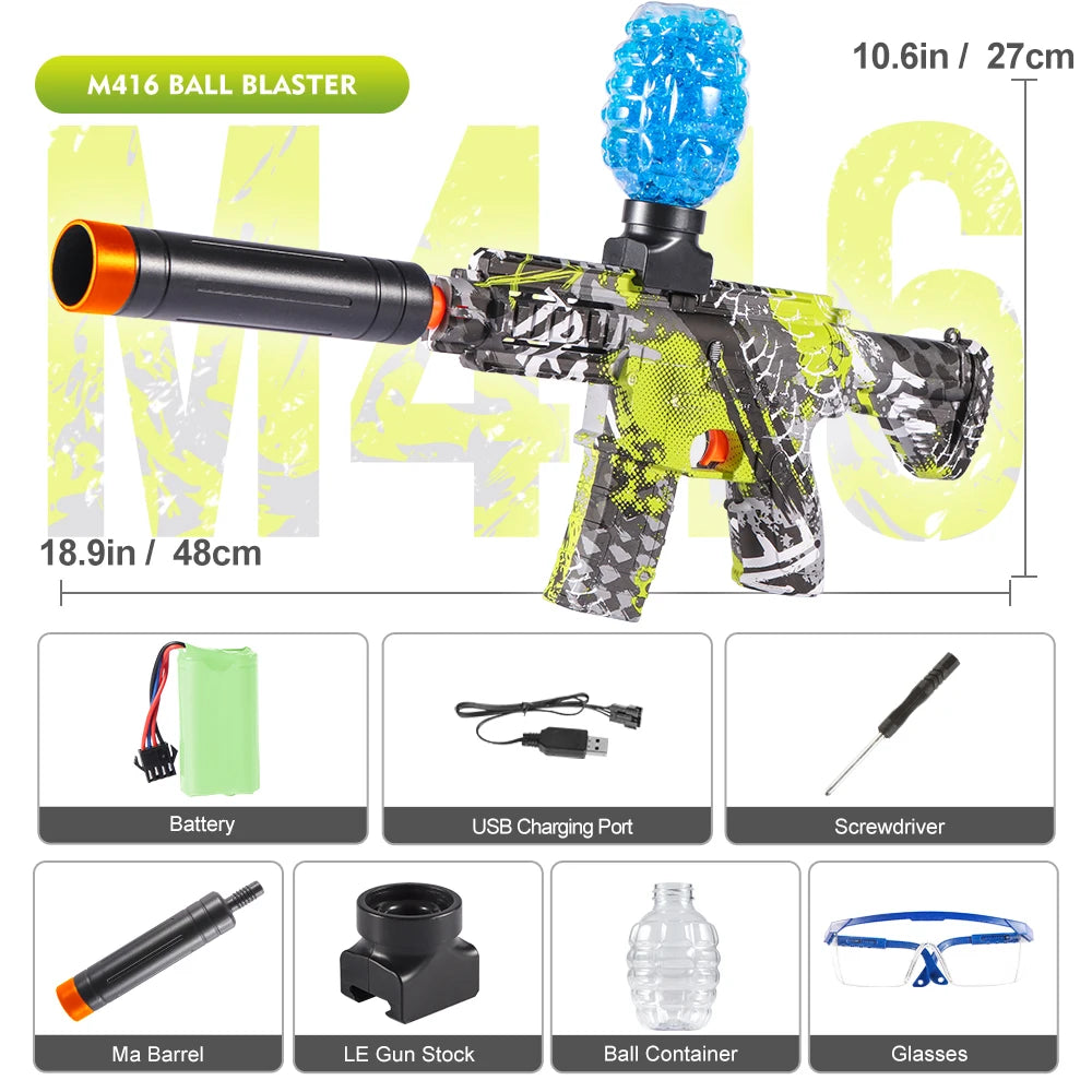 M416 Electric Rechargeable Gel Ball Blaster