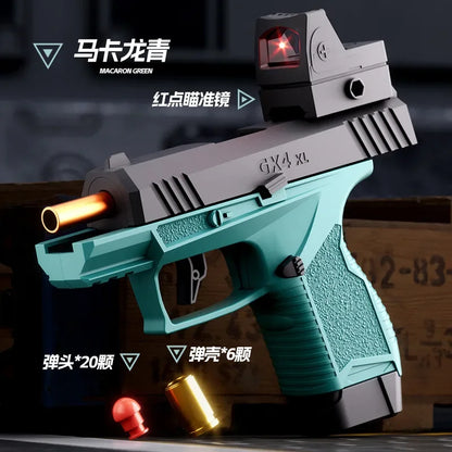 Continuous Shell Ejecting Mini Glock Toy Gun