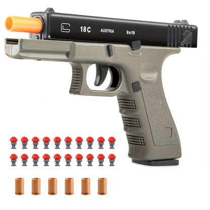 Semi Automatic Shell Ejecting Soft Bullet Glock Toy