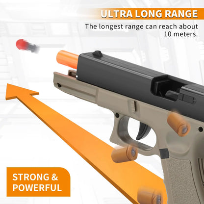 Semi Automatic Shell Ejecting Soft Bullet Glock Toy