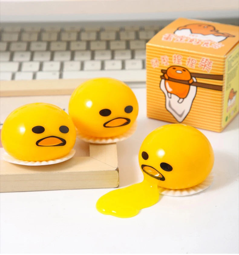 Funny Squeeze Toys Puking Egg Yolk Stress Toy