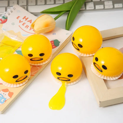 Funny Squeeze Toys Puking Egg Yolk Stress Toy