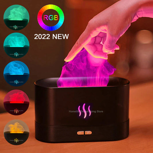 New Flame Air Humidifier USB Aroma Diffuser 