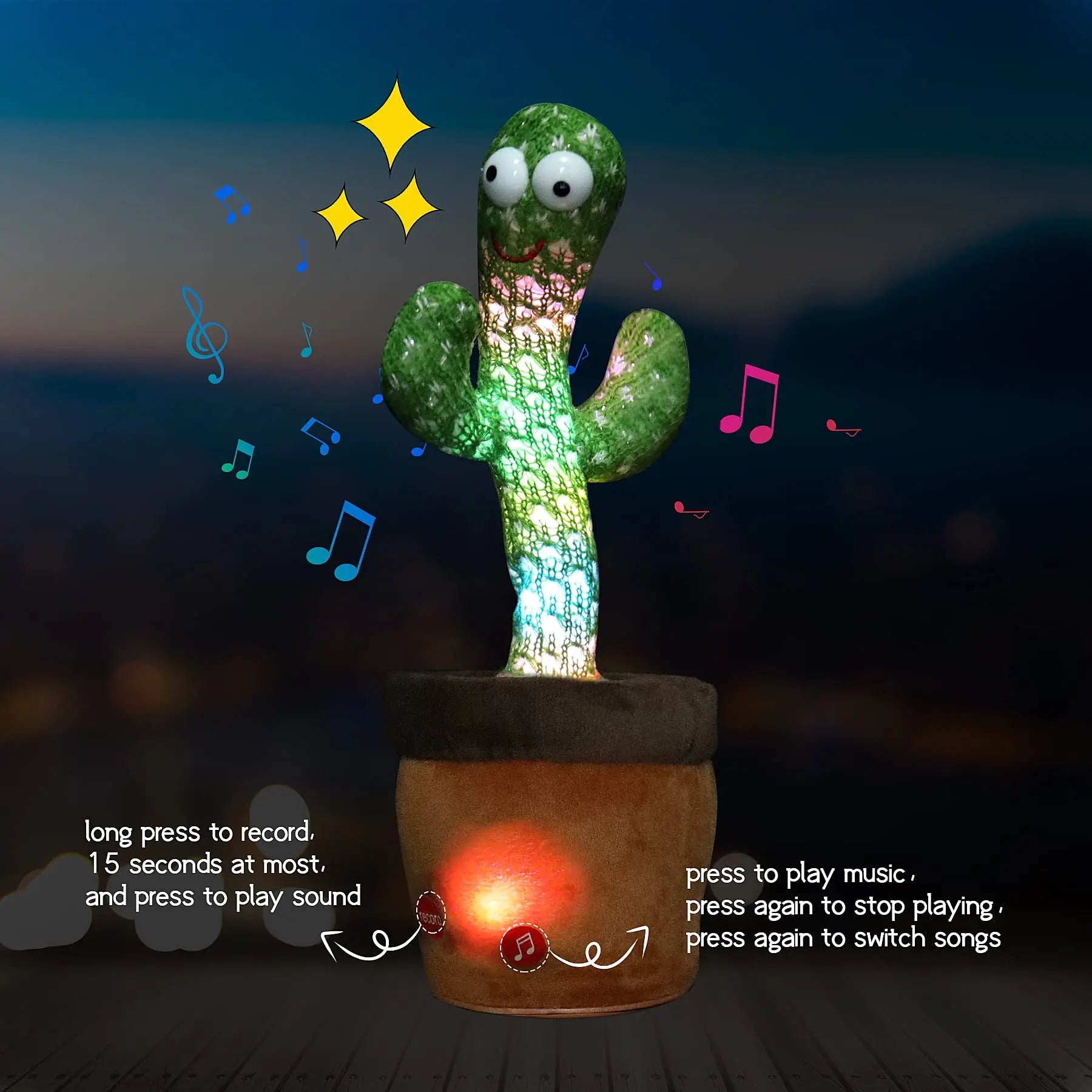 Singing Cactus Dance Toy