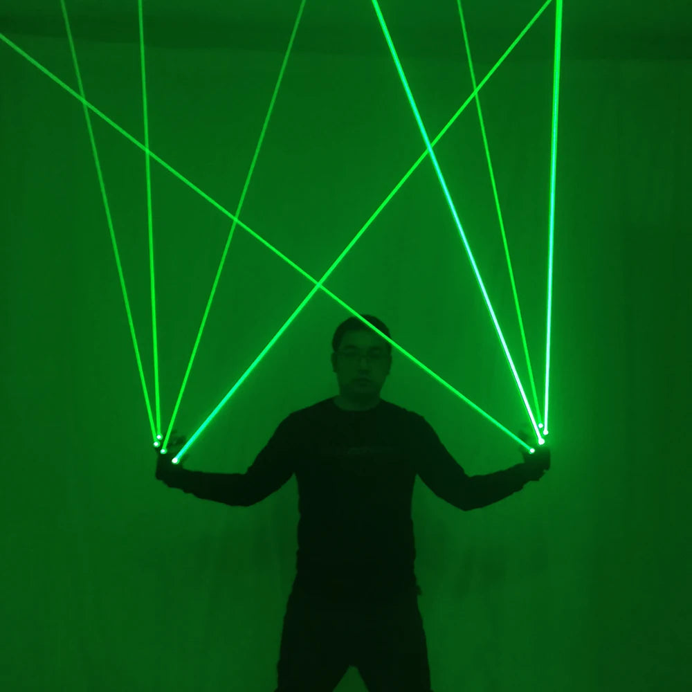 Green Laser Gloves 