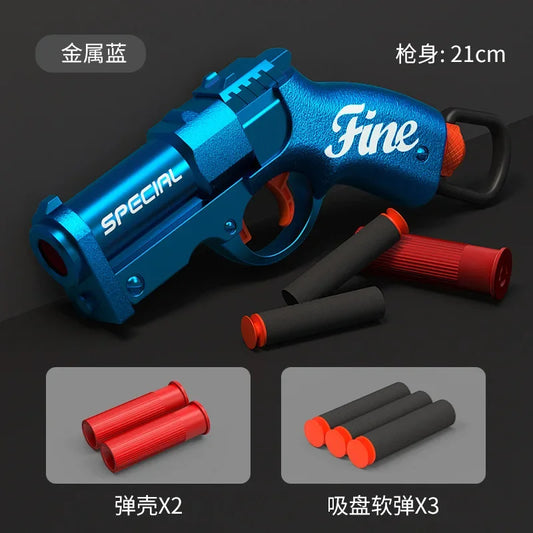 Mini Shell Ejecting Soft Bullet Launcher Toy Gun